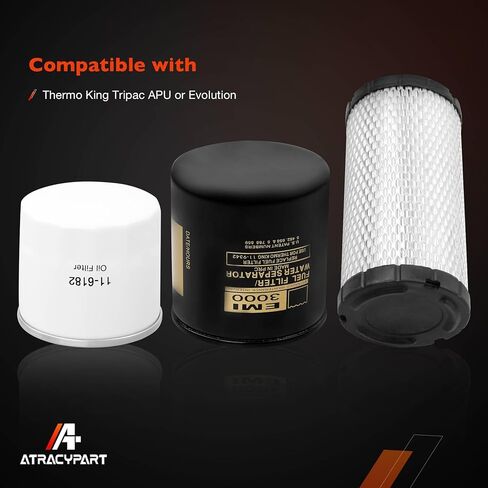 11-6182 11-9059 11-9342 مجموعة فلتر الزيت/الوقود/الهواء المتوافقة مع Thermo King Tripac APU أو Evolution in Saudi Arabia