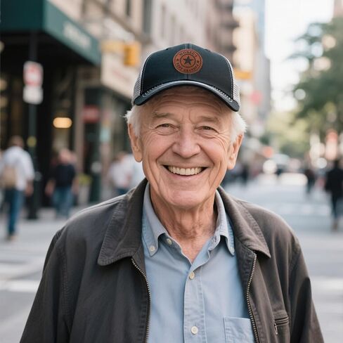 Waldeal Worlds Best Grandpa Trucker Hat with Leather Patch, Adjustable Grandfather Mesh Snapback Baseball Cap for Men Black in Saudi Arabia