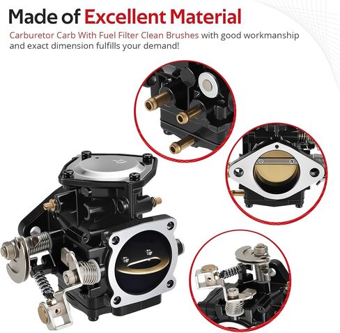 JAVIK Carburetor Carb With Fuel Filter Clean Brushes For Yamaha Mikuni 44MM Personal Watercraft Super Jet FX-1 WaveRunner WaveRaider WaveBlaster 650 700 1990-1997 O.E.M# 61X-14301-02-00 in Kuwait