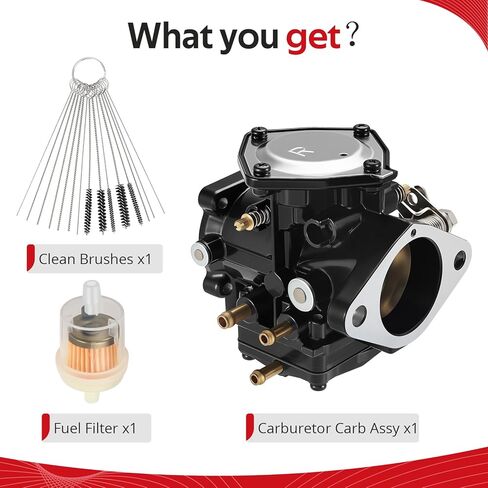 JAVIK Carburetor Carb With Fuel Filter Clean Brushes For Yamaha Mikuni 44MM Personal Watercraft Super Jet FX-1 WaveRunner WaveRaider WaveBlaster 650 700 1990-1997 O.E.M# 61X-14301-02-00 in Kuwait