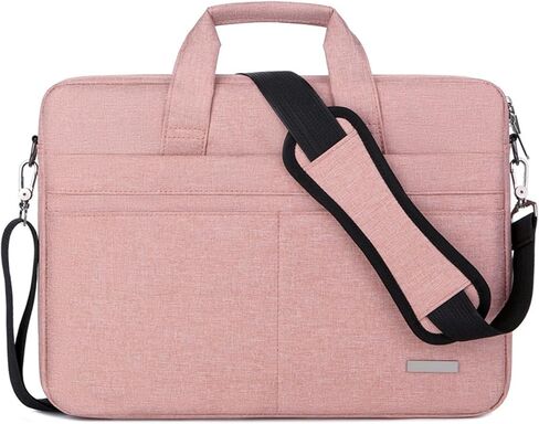 Laptop Bag Sleeve Case Shoulder Handbag Notebook Pouch Briefcases for 13 14 15 15.6 Inches (Color : Airbag-Pink, Size : 16.1in) in Saudi Arabia