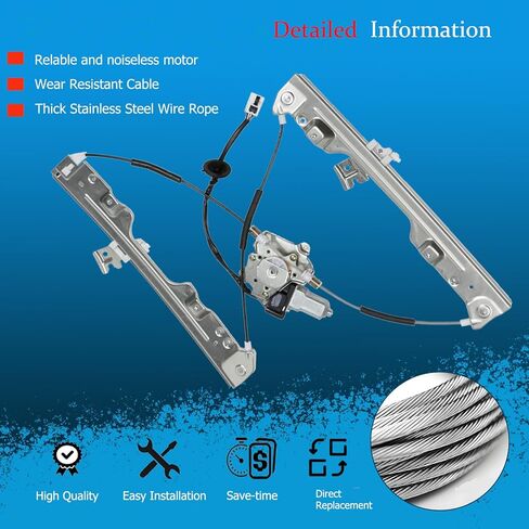 Front Left Driver Side Power Window Regulator and Motor Assembly 748-554 Compatible for 2003-2007 Nissan Murano in Kuwait