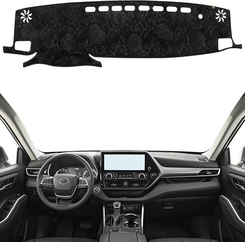 KEYOOG Dashboard Cover Dash Mat Fit for to-yota Tacoma 2023-2016 (Without HUD Models),Car Dash Board Mat Anti-Glare Carpet,Non-Slip Pad Sunshield Protector (Flannel) in Saudi Arabia