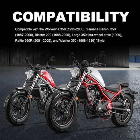 220MM Rear Brake Rotor Disc ATV Compatible with Yamaha Banshee 350, Blaster 200, Raptor 660R, Warrior 350 & Wolverine 350 | Replaces OEM 2XJ-25831-50-00, 2GU-25831-51-00 in Kuwait