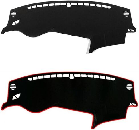 Car Dashboard Cover Anti-Scratch Dash Cover Interior Dash Covers - for KIA Optima / K5 2010-2015 Third Generation (TF), Black(Red Edge), Left Hand Drive in Saudi Arabia