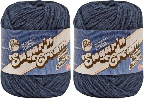 Lily Sugar 'N Cream The Original Solid Yarn, 2.5oz, Medium 4 Gauge, 100% Cotton - Seabreeze - Machine Wash & Dry in Saudi Arabia