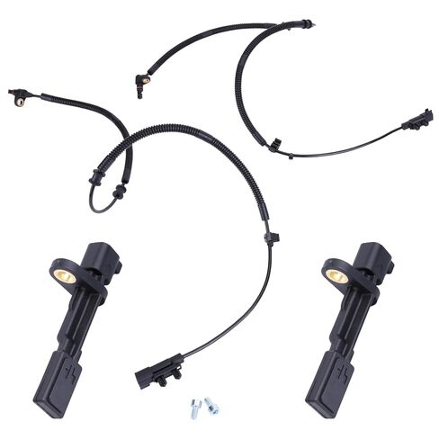 4Pcs ABS Wheel Speed Sensors Front Rear Wheel Compatible for Dodge Nitro 2007-2011 for Jeep Liberty 2008-2012/WRANGLER 2007-2017 Replaces 68004019AA 52125003AB Right Left Front Wheel Sensor in Kuwait
