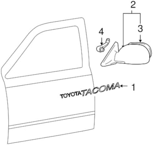 إكسسوارات تويوتا الأصلية 75473-04010 شعار Toyota Tacoma Fender in Kuwait