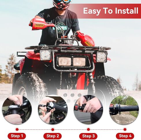 22mm Twist Throttle Accelerator Handle Grips, 50 80 90 110 125 140 150 200cc Pit Bike Dirtbike Set, Handle Grip + Cable + Throttle Clamp + Flameout Switch in Saudi Arabia