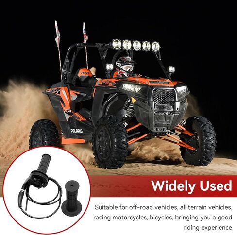 22mm Twist Throttle Accelerator Handle Grips, 50 80 90 110 125 140 150 200cc Pit Bike Dirtbike Set, Handle Grip + Cable + Throttle Clamp + Flameout Switch in Saudi Arabia