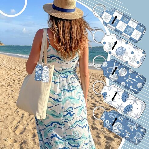 Ctosree 20 Pcs Ocean Seashell Party Favors Seashell Bow Lipstick Holder Keychain Gifts Bulk Ocean Coquette Lip Balm Holder Keychain for Summer Beach Coastal Wedding Birthday Party Favors in Saudi Arabia