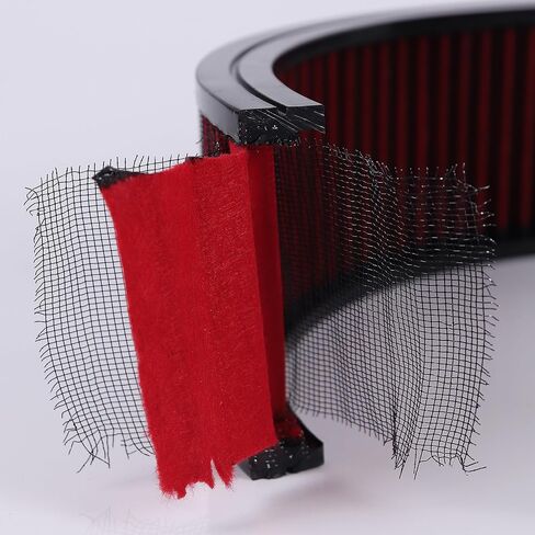 14"x4" Air Cleaner Air Filter Element Round Replacement Washable Reusable Compatible with Chevrolet Buick Ford GMC Mopar Oldsmobile Pontiac Cotton Fiber High Flow (Black) in Kuwait