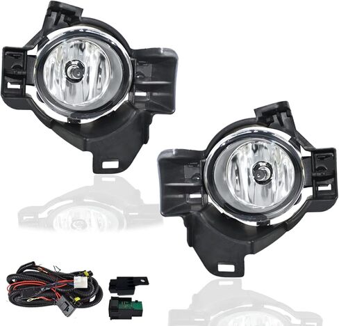 Fog Lights Assembly For 2003 2004 2005 Honda Accord 2 Door Coupe Front Driving Fog Lights With Clear Lens And Wiring Harness in Saudi Arabia