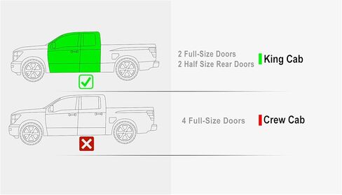 Tuxtreme 6-inch (Black Powder Coated Flat Style) Running Boards Nerf Bars Side Steps Compatible with Nissan Titan 2004-2024 King Cab (Exclude 2016 Models) & Titan XD 17-19 in Kuwait