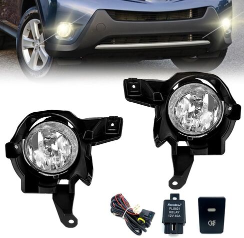 Fog Lights Assembly For 2003 2004 2005 Honda Accord 2 Door Coupe Front Driving Fog Lights With Clear Lens And Wiring Harness in Saudi Arabia