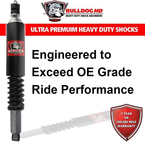 Bulldog HD HD1215-0034 Rear Heavy Duty Shock Absorber for 2013-2014 Kenworth T680 in Saudi Arabia
