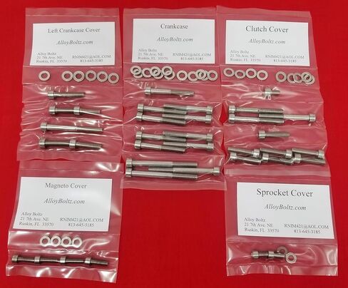 Compatible with Suzuki 1971-1976 TS250 Savage & 1972-1975 TM250 Champion Polished Stainless Engine Cover KIT Set in Kuwait