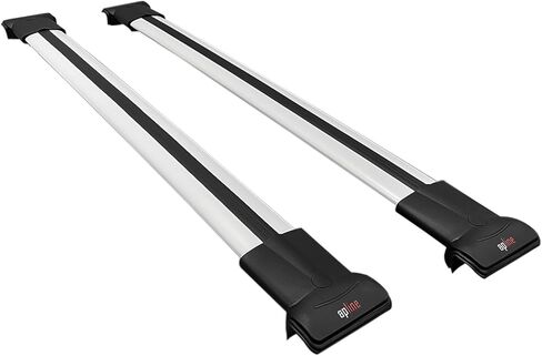 Compatible with Nissan Quest 2011-2017 Fly Model Car Roof Rack Cross Bar Grey Aluminium 2 Bars in Saudi Arabia