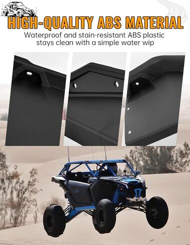 مجموعة مشاعل خلفية ممتدة XXL واسعة لـ Can-Am Maverick X3/Max جميع موديلات 2017-2025، ملحقات واقيات الطين لـ Maverick 1000/Max 2014-2017، استبدال #715002973 (4 قطع) in Kuwait