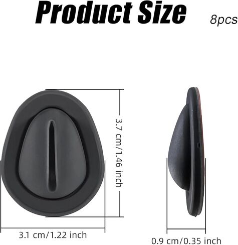 8 قطع من حامل أكواب السيارة السيليكون، محدد موضع الحامل، حامل أكواب ثابت ومضاد للانسكاب للسيارة RV (أسود) in Kuwait