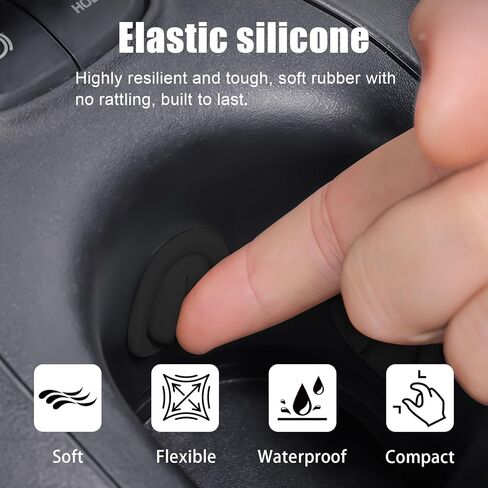 8 قطع من حامل أكواب السيارة السيليكون، محدد موضع الحامل، حامل أكواب ثابت ومضاد للانسكاب للسيارة RV (أسود) in Kuwait