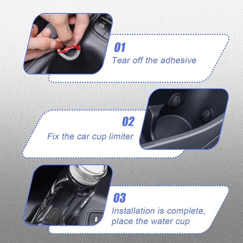 8 قطع من حامل أكواب السيارة السيليكون، محدد موضع الحامل، حامل أكواب ثابت ومضاد للانسكاب للسيارة RV (أسود) in Kuwait