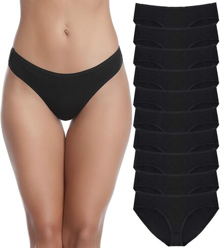 SIMIYA 7/10 Pack Cotton Underwear for Women Stretch Hipster Underwear Panties Breathable Soft Bikini Underwear in Kuwait