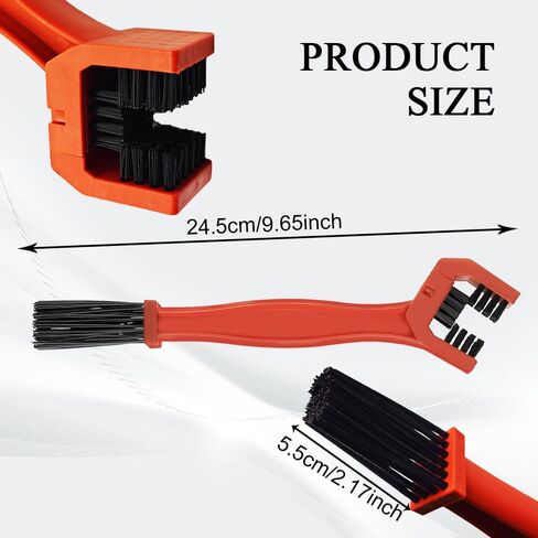 1 PCS Bike or Motorcycle Chain Washer, Motorcycle Chain Cleaning Kit, Motorbike Gear Dirt Stain Cleaning Brush, Bicycle Washer Cleaner Brush Tool for Bicycle Mountain Bike (Orange, 1PCS) in Saudi Arabia