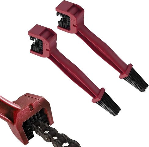 1 PCS Bike or Motorcycle Chain Washer, Motorcycle Chain Cleaning Kit, Motorbike Gear Dirt Stain Cleaning Brush, Bicycle Washer Cleaner Brush Tool for Bicycle Mountain Bike (Orange, 1PCS) in Saudi Arabia