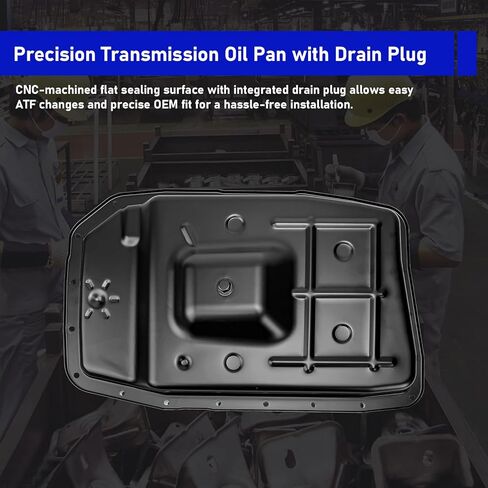 طقم وعاء زيت ناقل الحركة 6R80 مع قابس تصريف وحشية من الألومنيوم - يناسب Ford Expedition/Lincoln Navigator - بديل مباشر لـ BR3Z7A194A، 265-854 in Kuwait