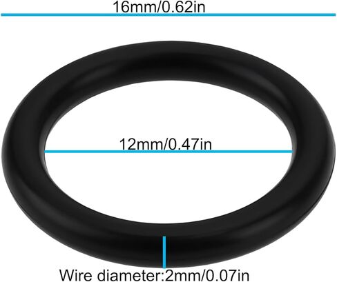 10pcs 16x12x2mm Oil Dipstick O-Ring 034115427B N91056801 Compatible with Audi A6 C5 in Saudi Arabia