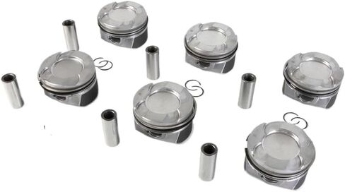 6pcs Engine Pistons And Rings Set N55B30 N55B30A 11258619196 STD Bore 84mm Compatible With F20 F21 F30 F10 X3 X4 X5 X6 3.0L L6 Twin Turbo in Saudi Arabia
