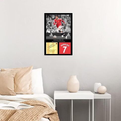 YHSGY ronaldo poster Canvas Unframed 12x18 inches Soccer Star for Boys Bedroom Walls Wall Poster Motivational posters for room aesthetic in Saudi Arabia