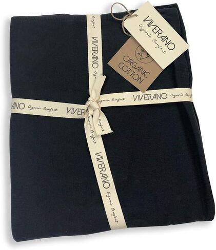 فيفيرانو، نسيج من القطن العضوي الخالص، 5 اتجاهات، معطف وسترة (أسود) خيط محبب in Kuwait