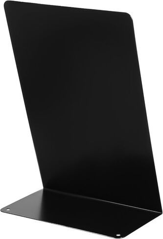 2 Pack Magnetic Bulletin Board with Easel Stand, 11 x 7.5 Inch Magnetic Metal Board for Tabletop, Memo Display Boards for Home, School, Kitchen, Office, Black in Kuwait