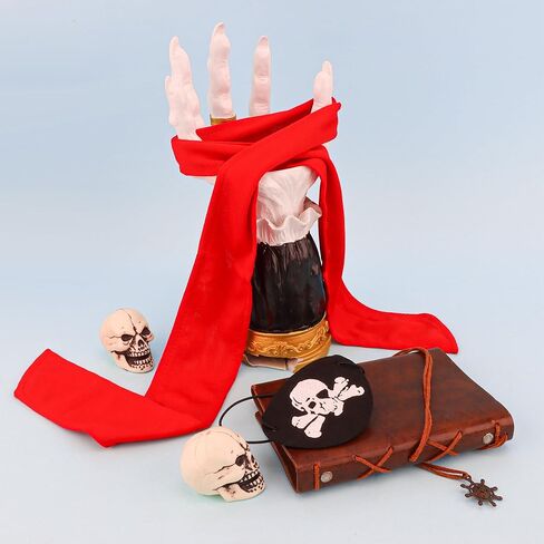 Chanaco 24Pcs Pirate Accessories Costume Women Pirate Bandana Supplies for Men Eye Patches and Headband Outfit Party Favors for Cosplayer in Kuwait