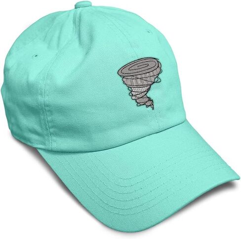 Custom Soft Baseball Cap Tornado Embroidery Weather Tornado Embroidery Twill Cotton Dad Hats for Men & Women in Saudi Arabia