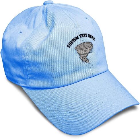 Custom Soft Baseball Cap Tornado Embroidery Weather Tornado Embroidery Twill Cotton Dad Hats for Men & Women in Saudi Arabia