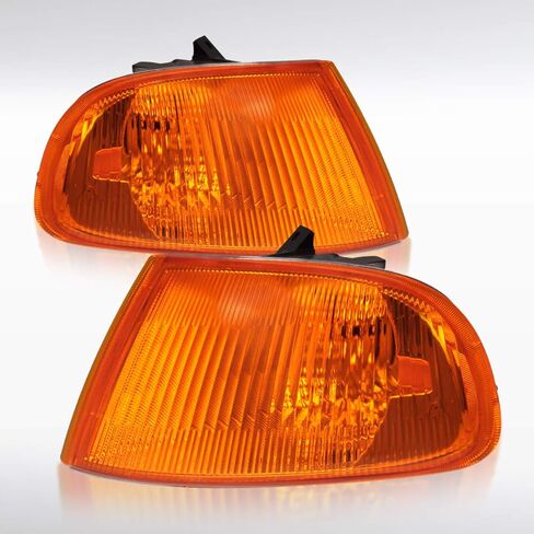 Autozensation Compatible with Honda Civic 4Dr 1992-1995, Amber Lens Corner Lights, L+R Pair Assembly in Saudi Arabia