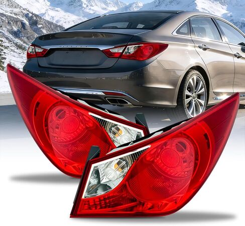 Nilight Taillight Assembly Compatible with 2011 2012 2013 2014 Hyundai Sonata Sedan 4-Door Outer Tail Light OE Style Rear Lamp Replacement Driver and Passenger Side in Saudi Arabia