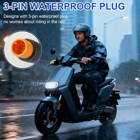 ebike 20x قبضة خنق كاملة، 12 فولت - 72 فولت 3 دبوس كامل تويست خنق القبضات متوافقة مع ريدستار q20، للماء التوصيل الحق السرعة المقود خنق للدراجة الكهربائية سكوتر 22.2 ملليمتر in Kuwait