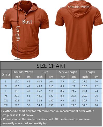Mens Hooded Henley T Shirt Button Front Short Sleeve Casual Lightweight Breathable Tee for Everyday Wear in Saudi Arabia