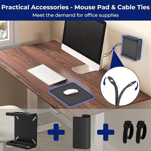 حامل كمبيوتر صغير لجهاز Beelink Mini PC Vesa Mount/Wall Mount/Under Desk، لـ SER5/SER5 Pro/SER5 MAX/S12 Pro/S13/SER6 Pro/SER3/SER4/EQ12/EQ13/Mini S/S12/SEi12/SEi12 Pro والمزيد، مع لوحة ماوس in Kuwait