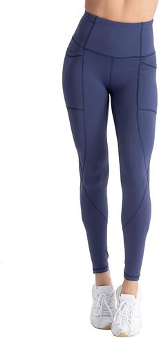 Women's High Waist Tummy Control Workout Leggings 7/8 Yoga Pants with Pockets Compression Sports Tights in Saudi Arabia