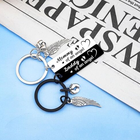 Miscarriage Gifts for Mothers Dads Infant Loss Memorial Gifts Miscarriage Keychain Angel Baby Memorial Gift Grief Gift for Parent in Kuwait