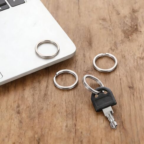 Titanium Key Ring, 25 mm Titanium Split Ring, Side Pushing TitaniumKeyring for KeyChain Car Keys Dog Tag Rings (5 Pack) in Saudi Arabia
