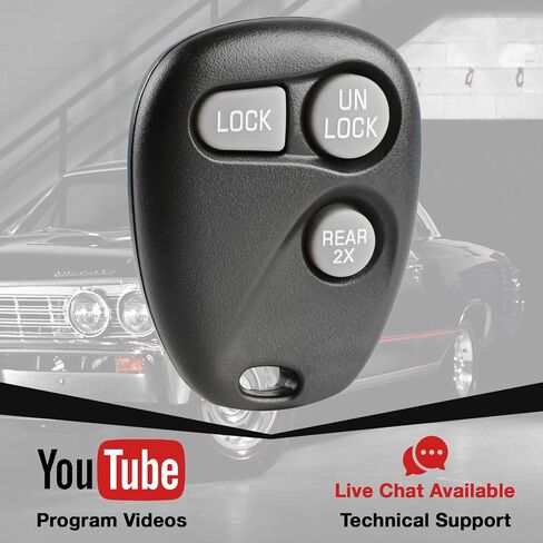 Key Fob Remote Keyless Entry 3 Button Replacement for 1996 1997 1998 1999 2000 2001 2002 Cadillac Escalade Chevrolet Blazer Camaro Suburban Tahoe GMC Jimmy Yukon (16245100-29) in Saudi Arabia