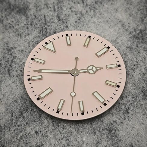 29mm 369 Watch Dial and Hands Set, Green Luminous Pink Watch Face for NH35 NH36 8215 2813 Movements, DIY Modification Accessories in Saudi Arabia