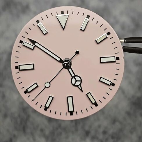 29mm 369 Watch Dial and Hands Set, Green Luminous Pink Watch Face for NH35 NH36 8215 2813 Movements, DIY Modification Accessories in Saudi Arabia