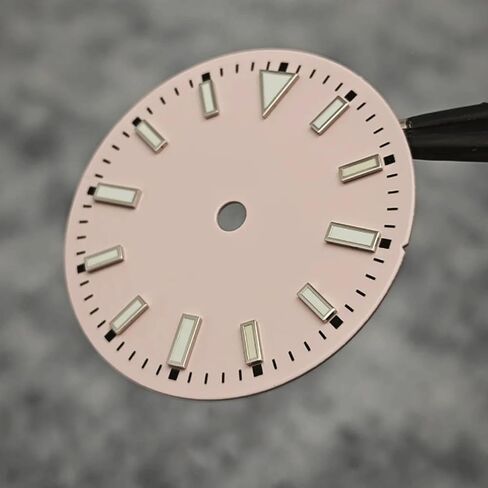 29mm 369 Watch Dial and Hands Set, Green Luminous Pink Watch Face for NH35 NH36 8215 2813 Movements, DIY Modification Accessories in Saudi Arabia